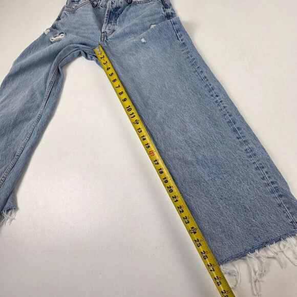 Anine Bing Distresser Button Fly Gavin Jeans Womens‎ Sz 26 Raw Hem - Picture 12 of 16